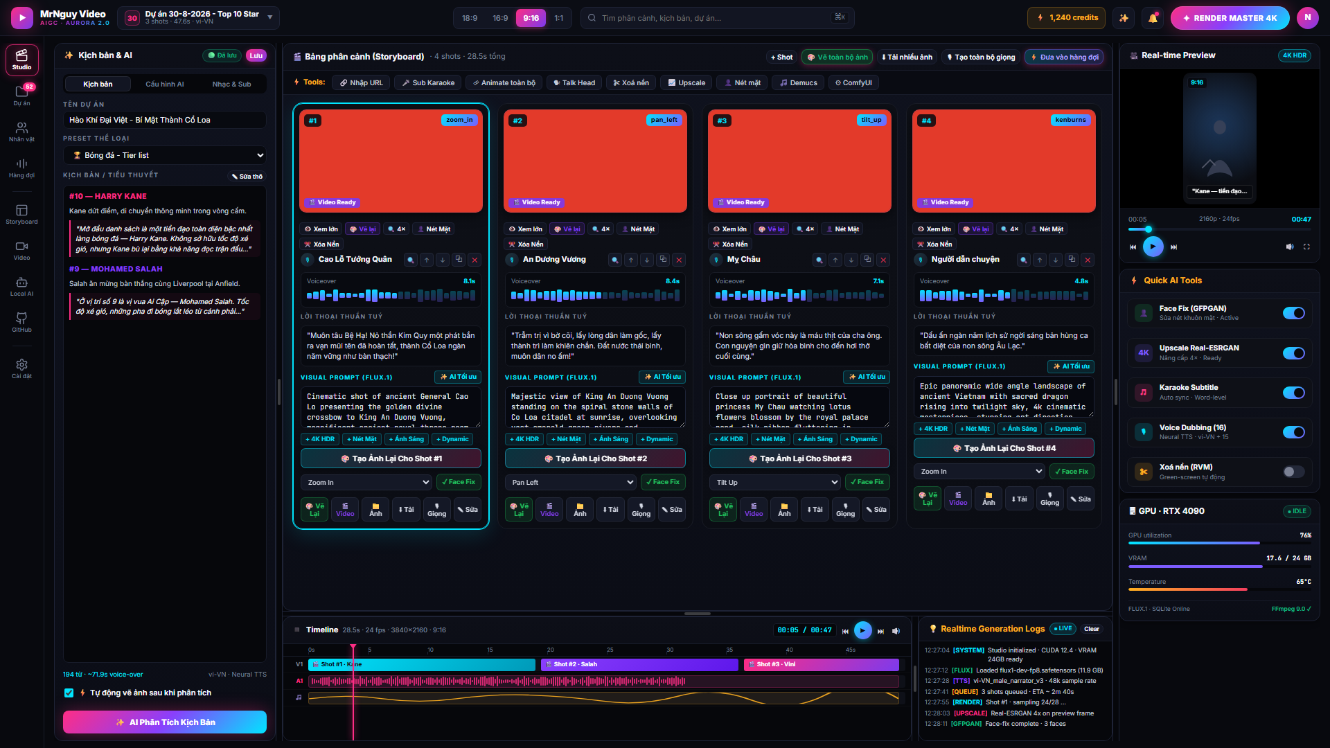 Trình phát video Preview 4K