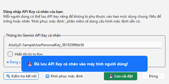 06 Lưu Key thành công